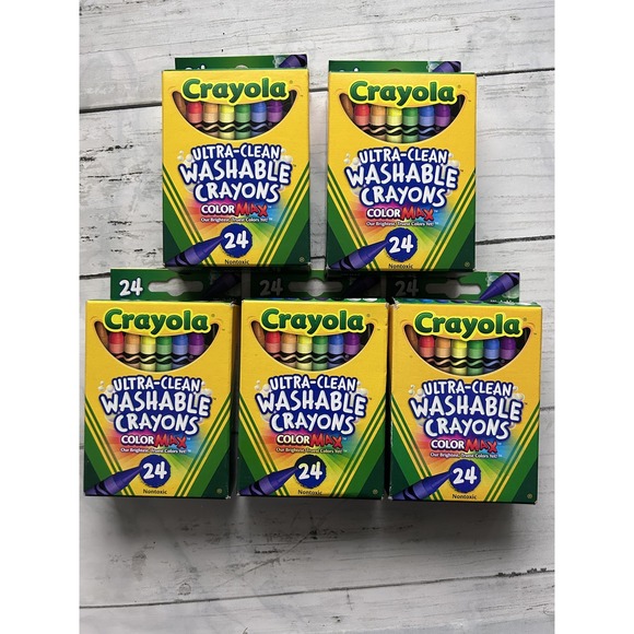Crayola Other - 5 *24 Crayola  Ultra-Clean Washable Crayons Made in USA‎ Teacher's Classroom